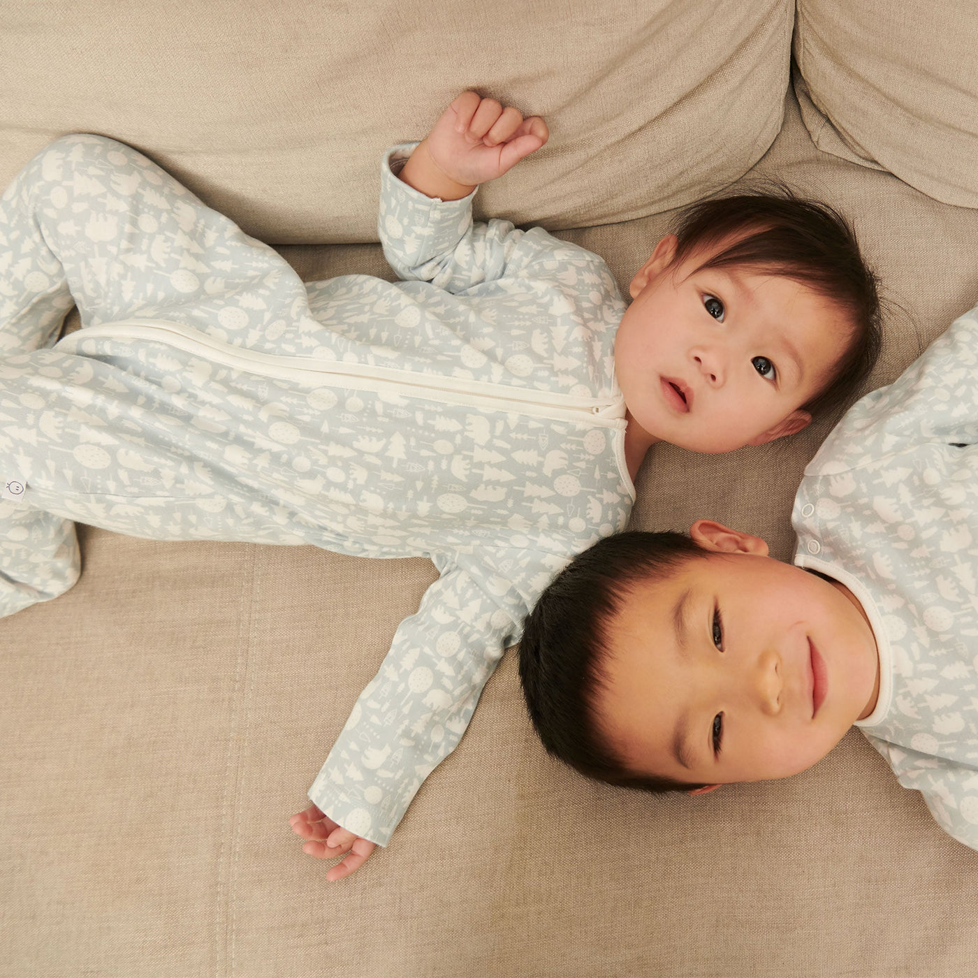 Little Polar Zip-Up Sleepsuit