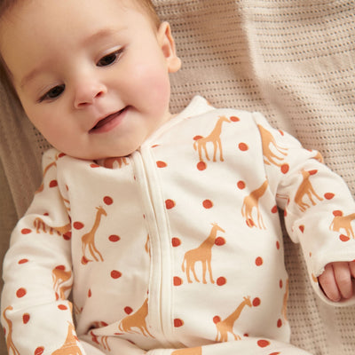 Giraffe Zip-Up Sleepsuit