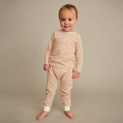 Caramel Stripe Long Sleeve T-Shirt