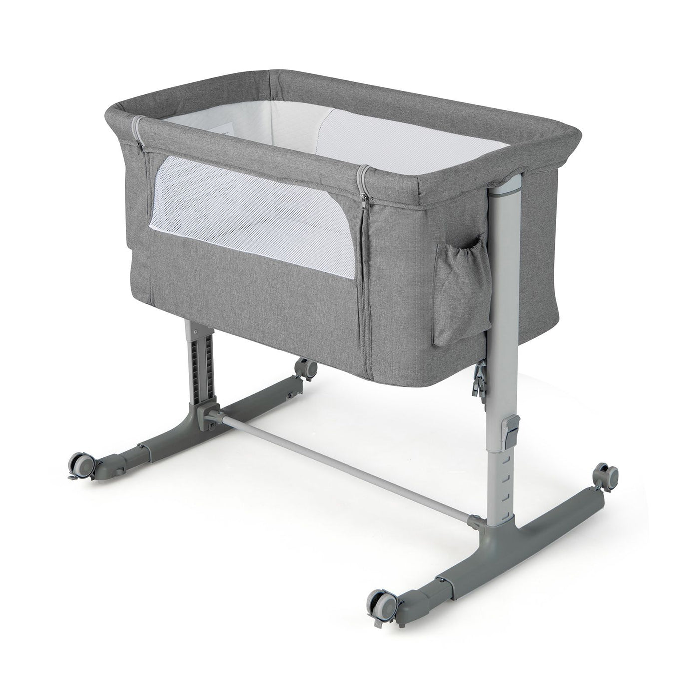 3-In-1 Adjustable Baby Bedside Bassinet with Mattress