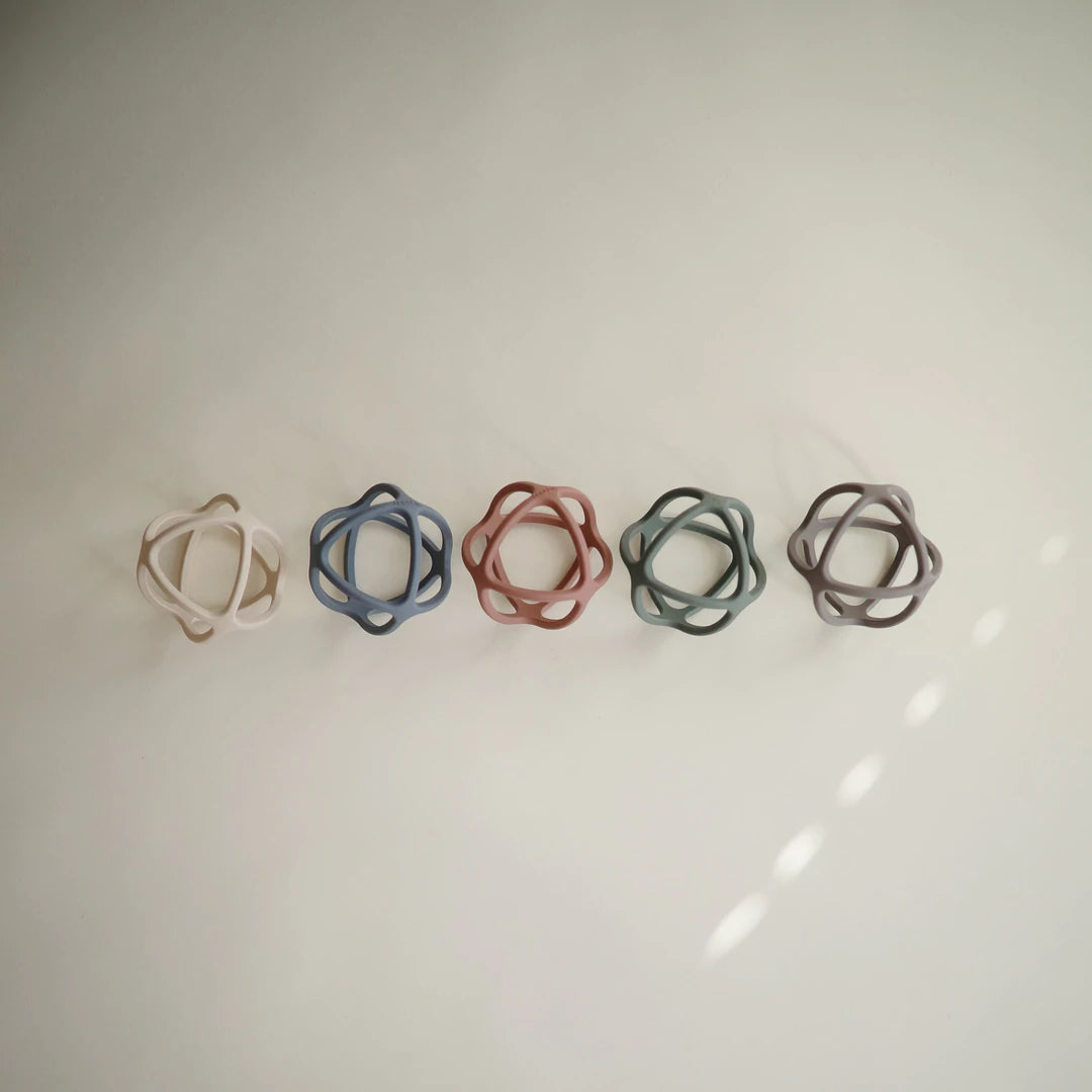 Mushie Silicone Teether Ball