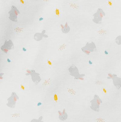 Bunny Clever Zip Sleepsuit & Bonnet Outfit