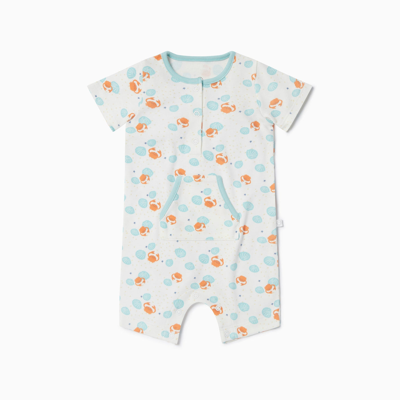 Crab & Shell Pocket Romper