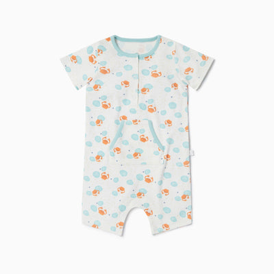 Crab & Shell Pocket Romper