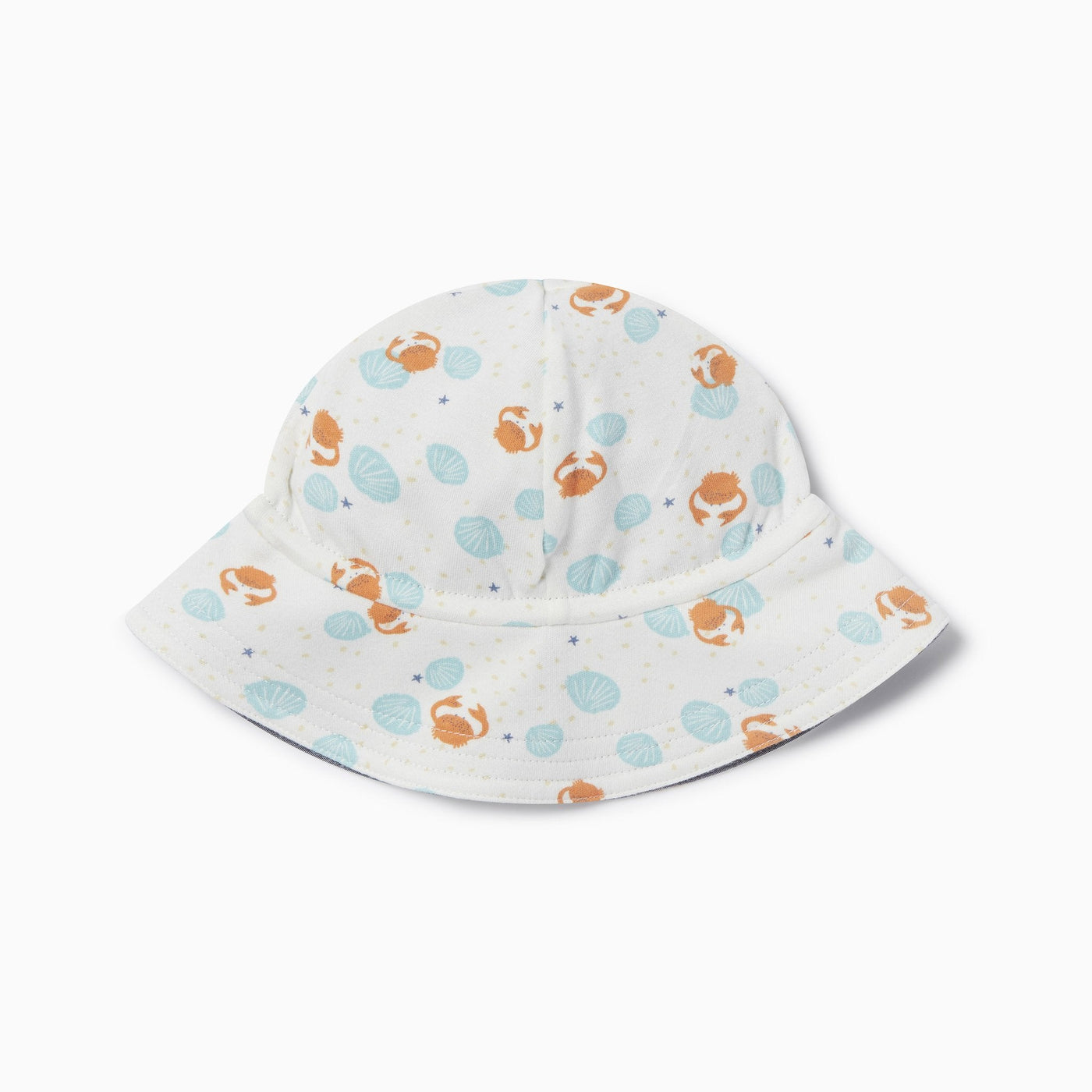 Crab & Shell Reversible Sun Hat