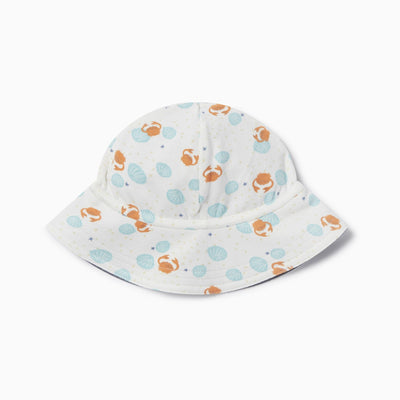 Crab & Shell Reversible Sun Hat