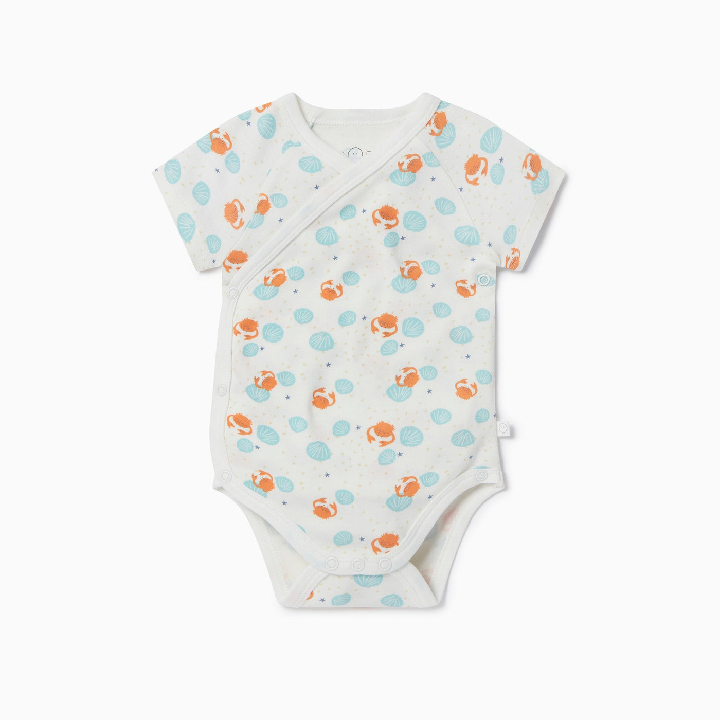 Crab & Shell Short Sleeve Kimono Bodysuit