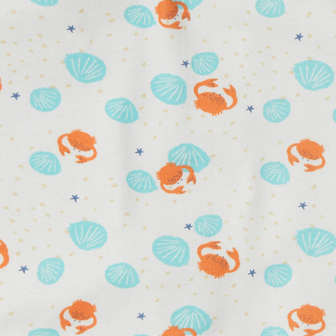 Crab & Shell Pocket Romper