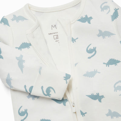 Dino Zip Sleepsuit 4 Pack