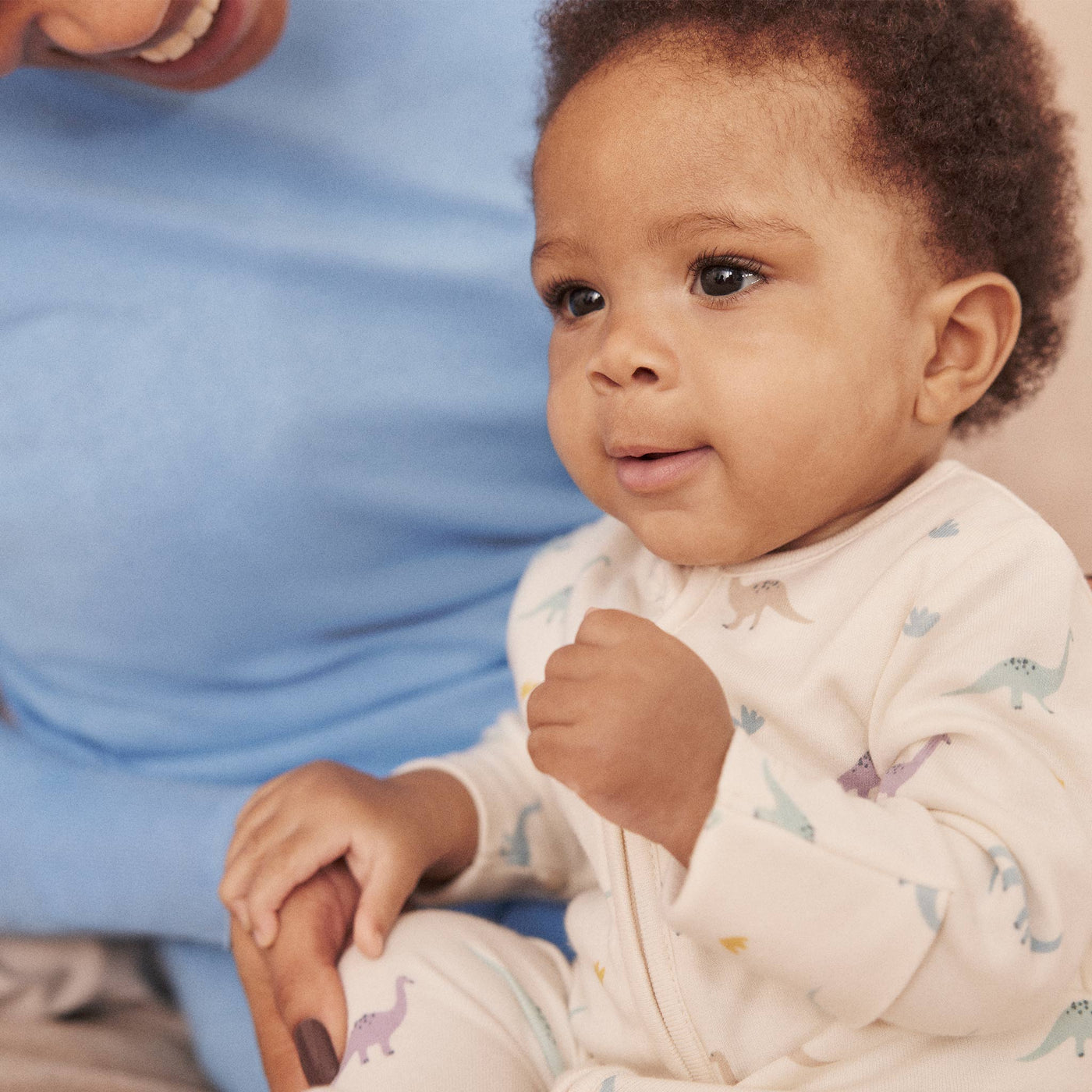 Dino Print Clever Zip Sleepsuit