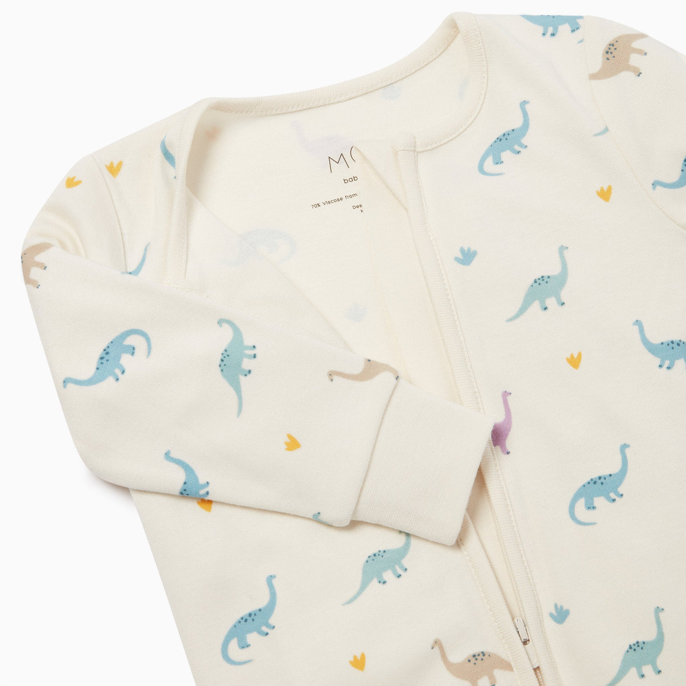 Dino Print Clever Zip Sleepsuit