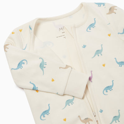 Dino Print Clever Zip Sleepsuit