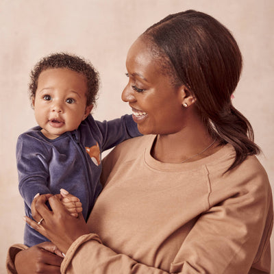 Velour Fox Zip-Up Romper