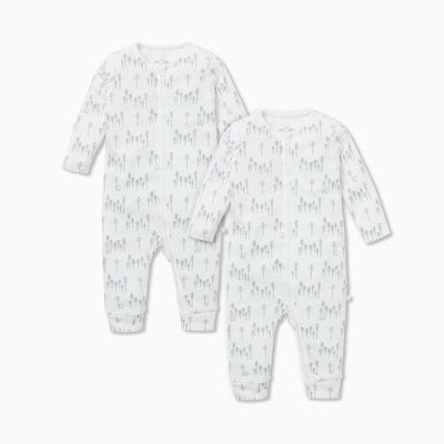 Forest Zip-Up Sleepsuit 2 Pack