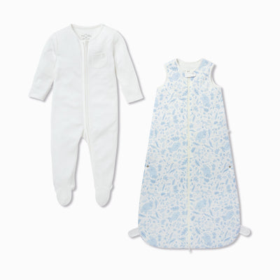 Gruffalo Dragonfly Blue & Plain Front Opening Bedtime Set 1.5 TOG