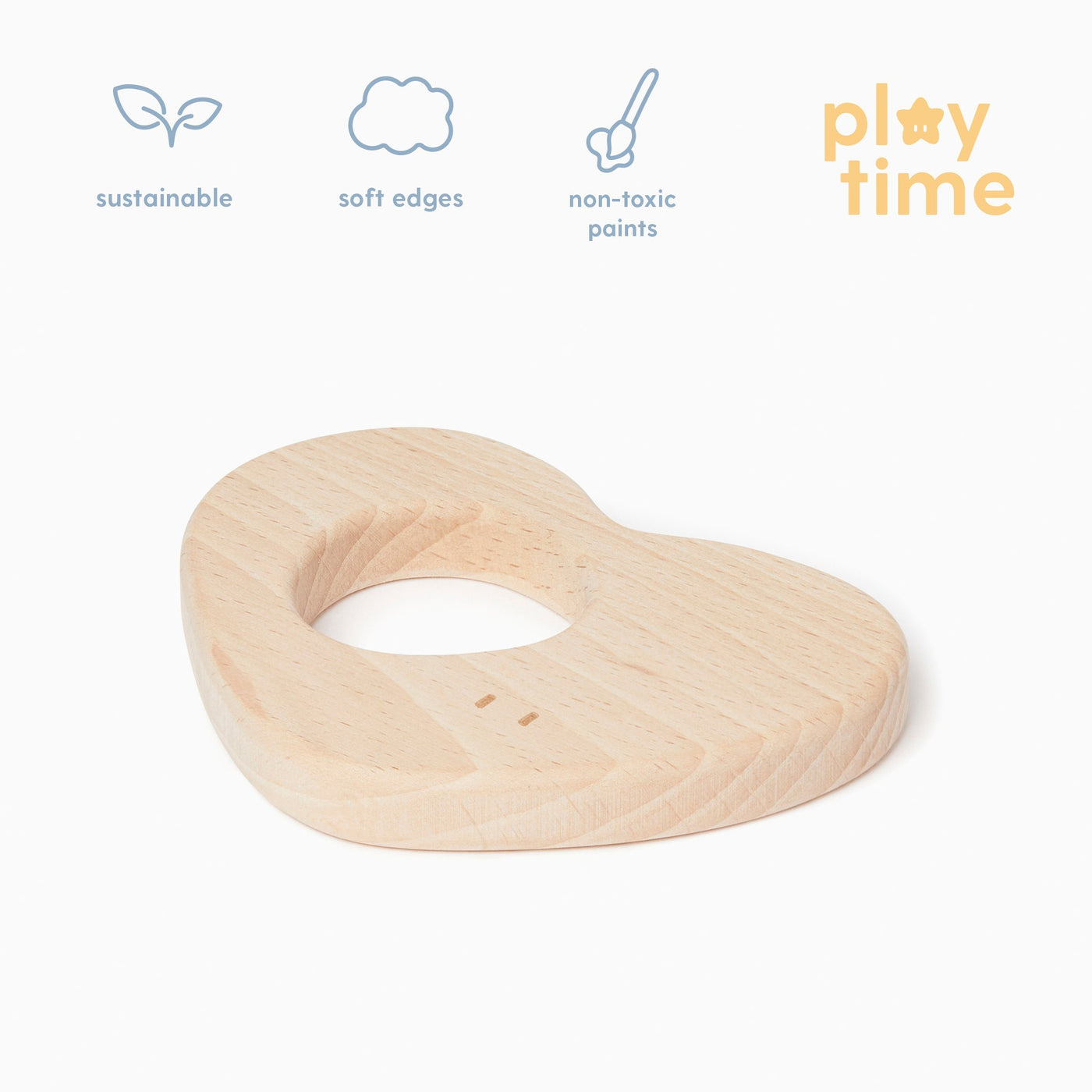 Wooden Heart Teether