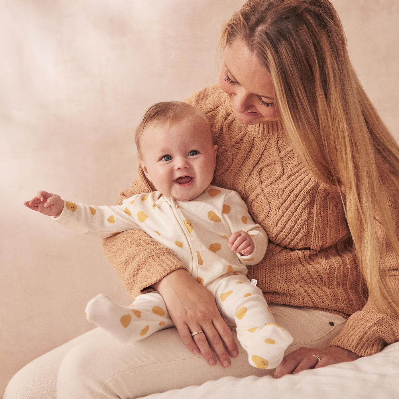 Hearts Zip-Up Sleepsuit