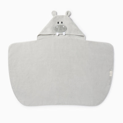 Hippo Hooded Kids Bath Towel