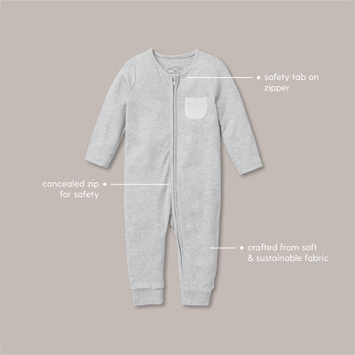 Rainbow Zip-Up Sleepsuit