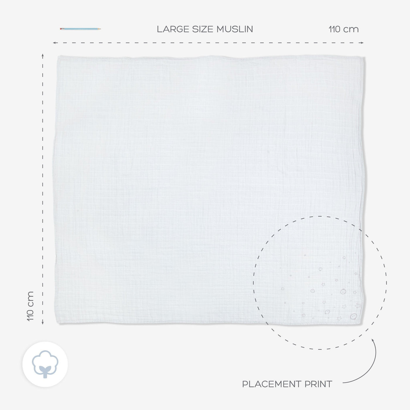 Pre-Washed Mixed Muslins 6 Pack