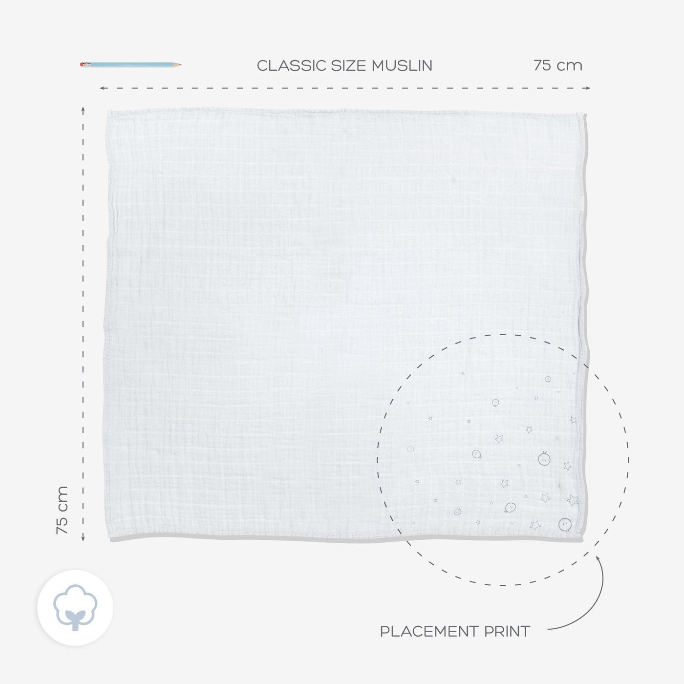 Pre-Washed Mixed Muslins 6 Pack