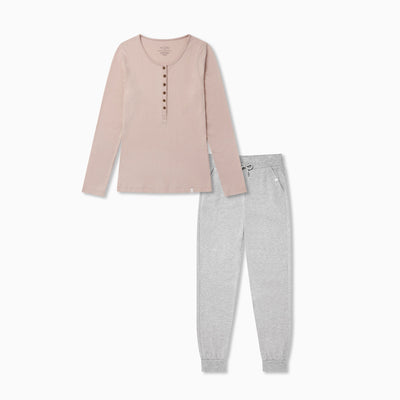 Mama Ribbed Long Sleeve T-Shirt & Joggers Outfit