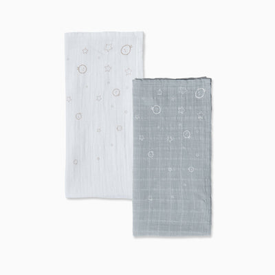 Pre-Washed Large Muslin Swaddles 2 Pack
