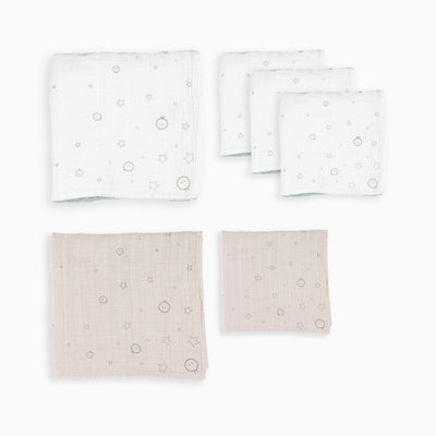 Pre-Washed Mixed Muslins 6 Pack