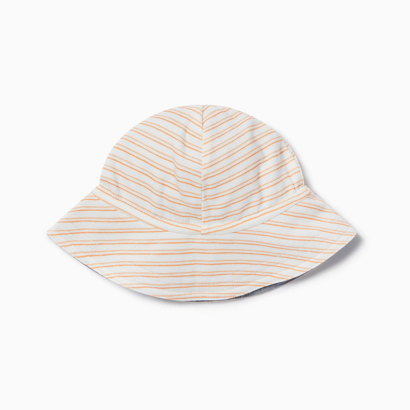 Orange Stripe Reversible Sun Hat
