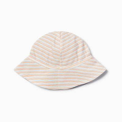 Orange Stripe Reversible Sun Hat