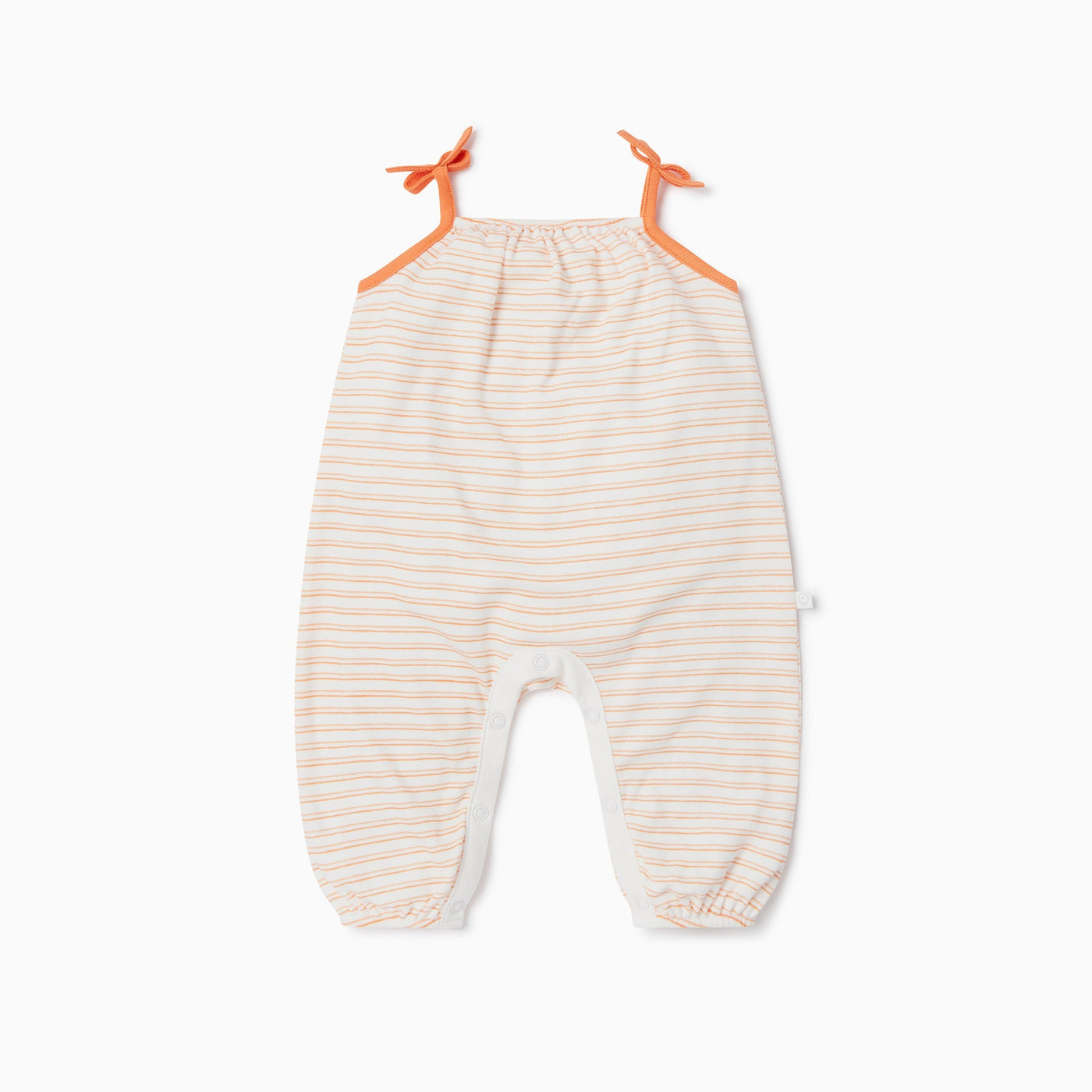 Orange Stripe Summer Jumpsuit