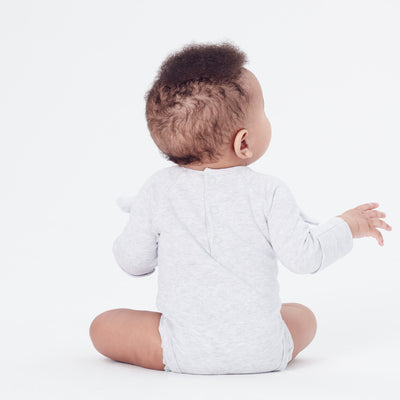 flatlay_roundel_signature_fabric baby and toddler Bunny suit bodysuit                                                                                                          