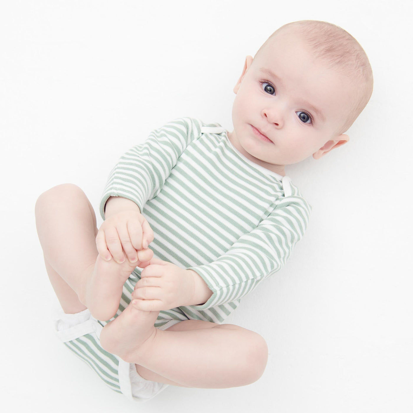 Sage Long Sleeve Bodysuit 4 Pack