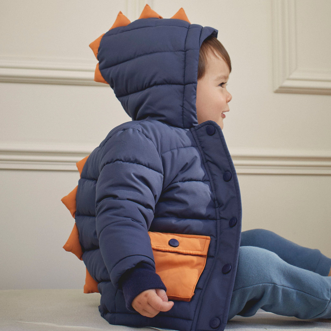 Recycled Waterproof Padded Dino Coat