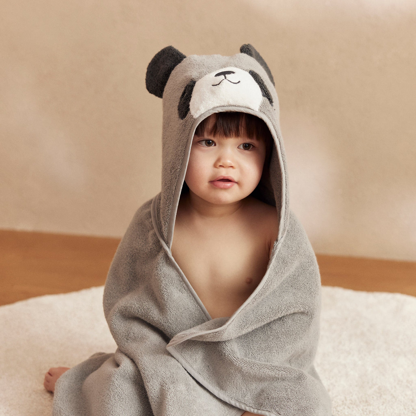 Panda Hooded Kids Towel