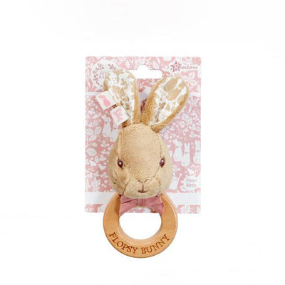 Peter Rabbit Flopsy Bunny Wooden Rattle