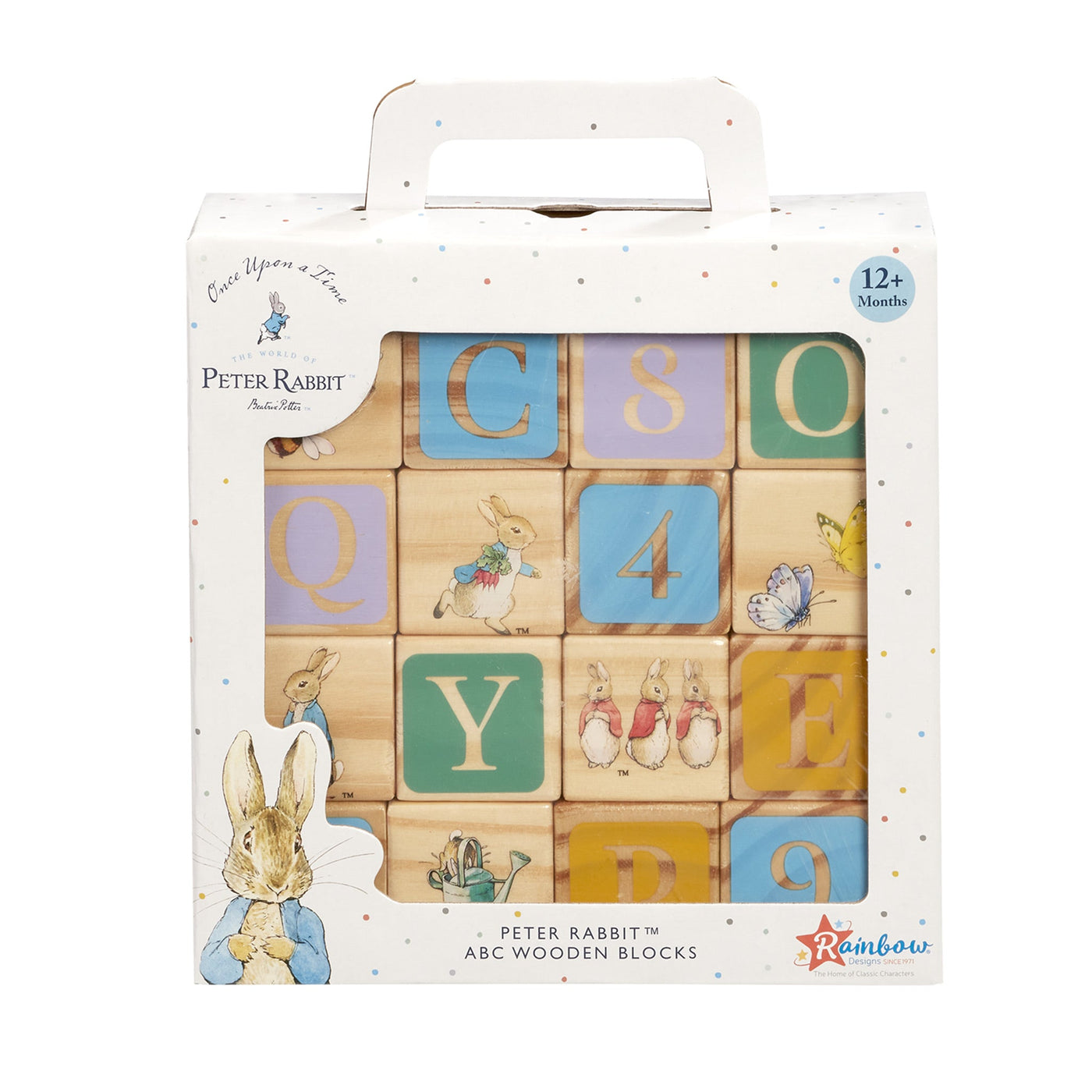 Peter Rabbit Wooden Alphabet Blocks