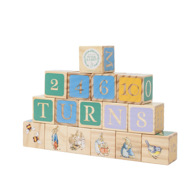 Peter Rabbit Wooden Alphabet Blocks