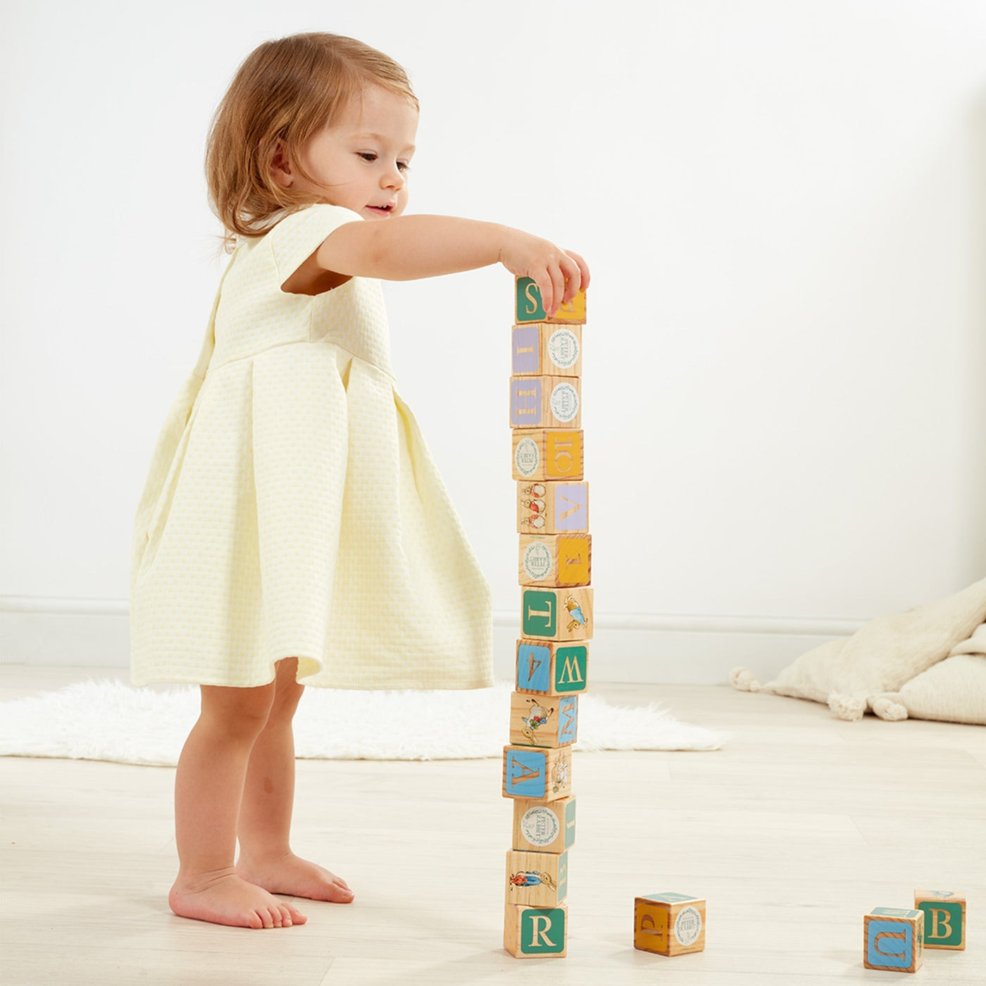 Peter Rabbit Wooden Alphabet Blocks