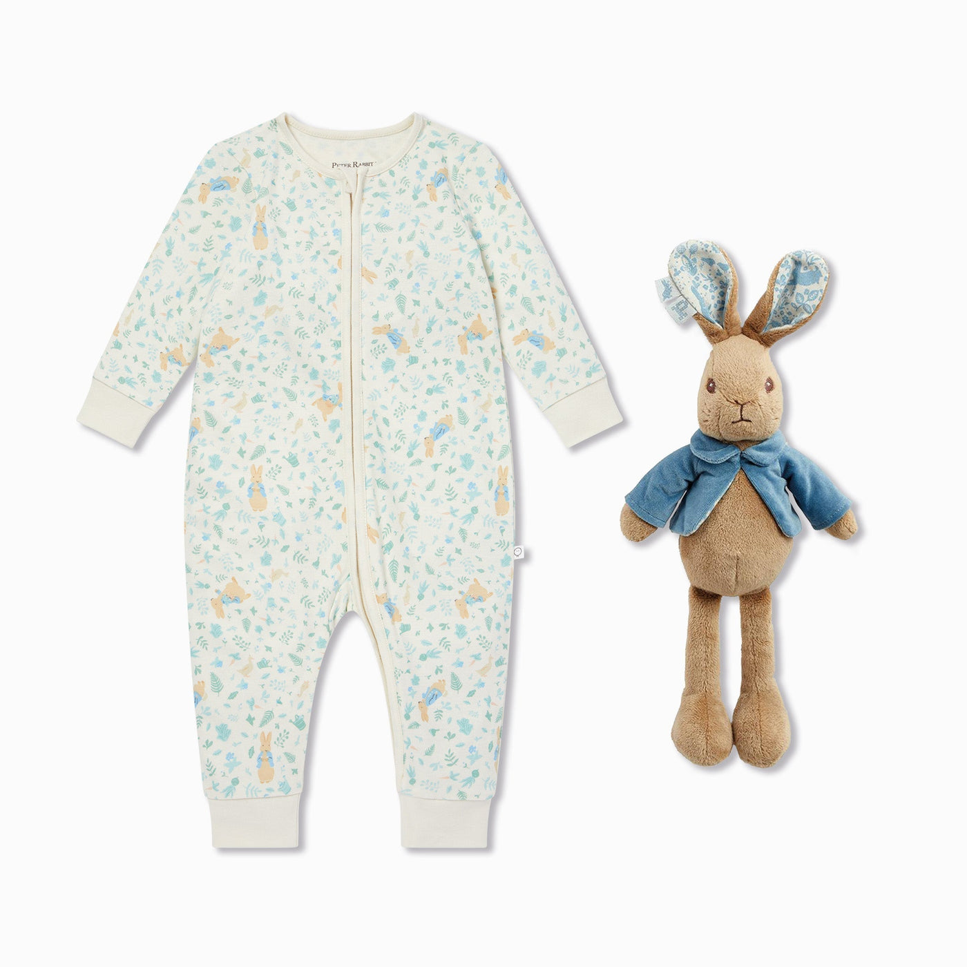 Peter Rabbit Zip-Up Sleepsuit & Soft Toy Set