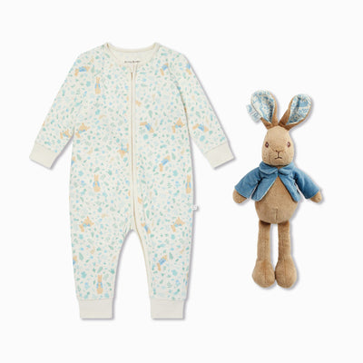 Peter Rabbit Zip-Up Sleepsuit & Soft Toy Set