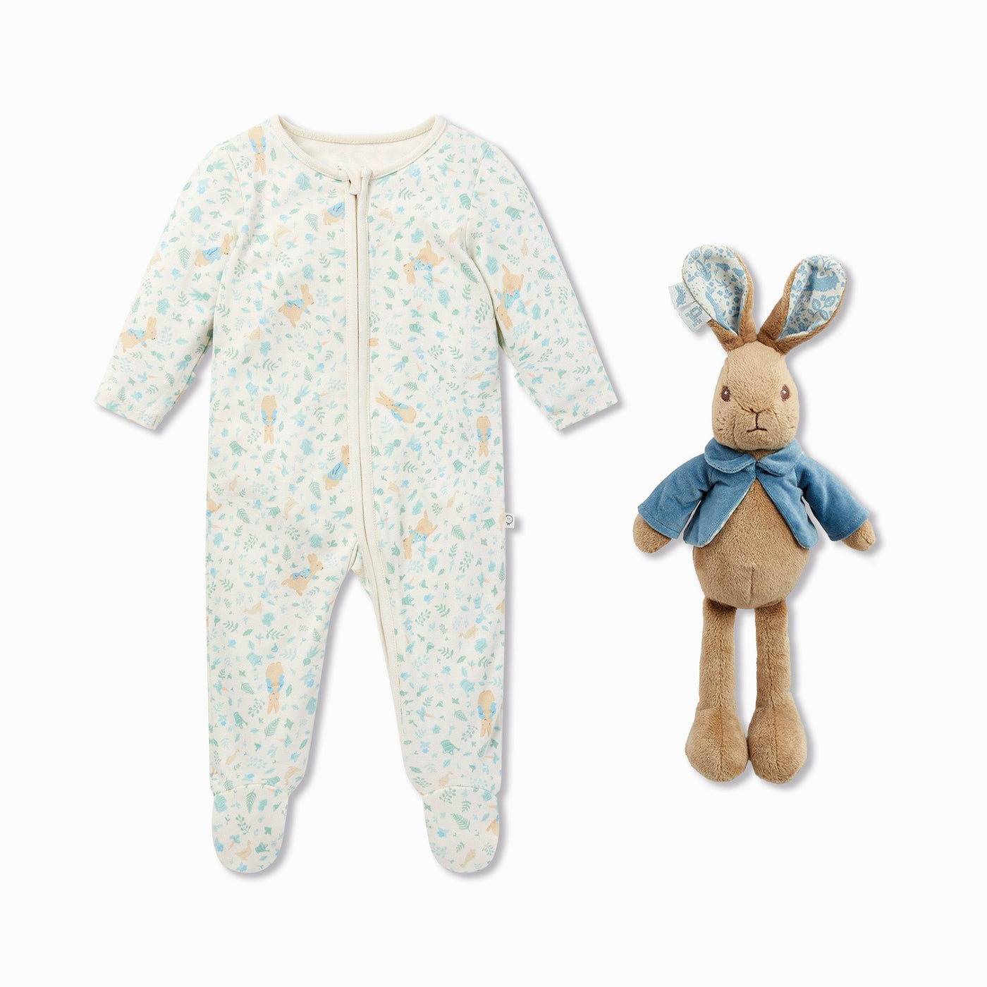 Peter Rabbit Zip-Up Sleepsuit & Soft Toy Set