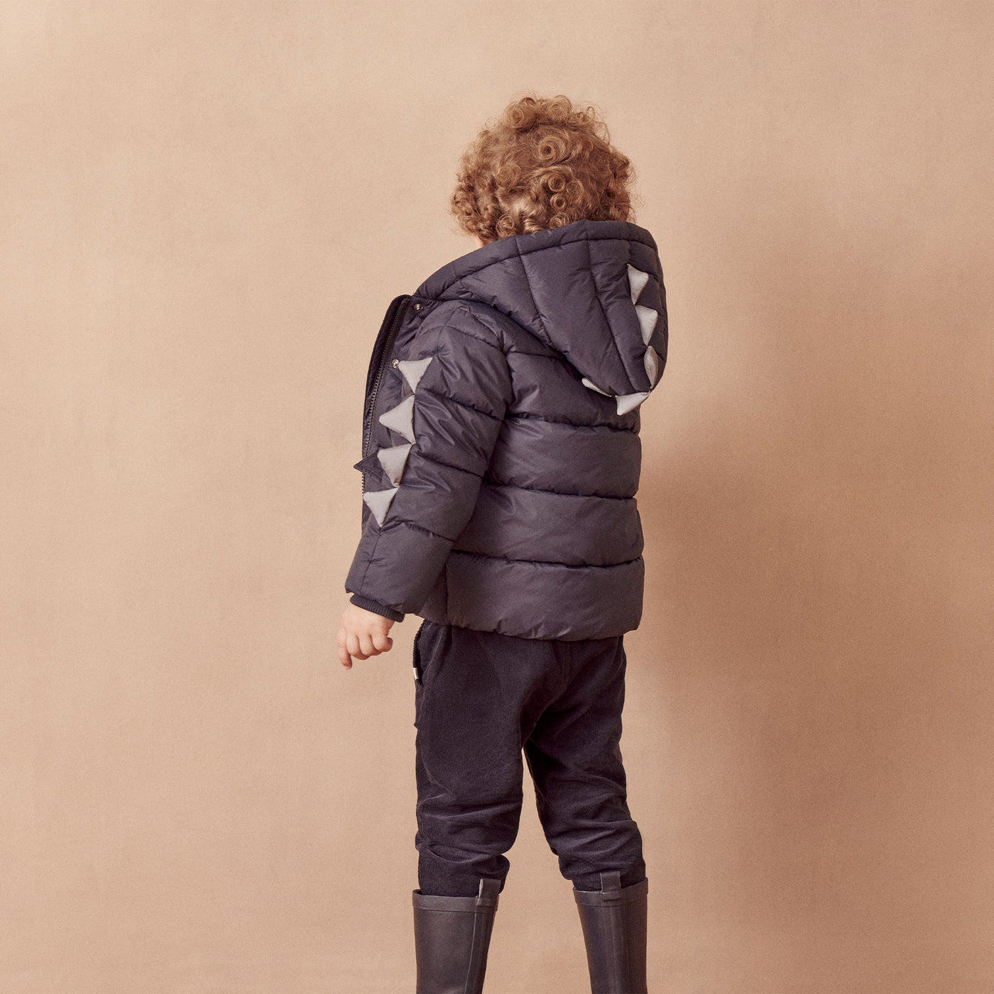 Recycled Waterproof Puffer Dino Coat