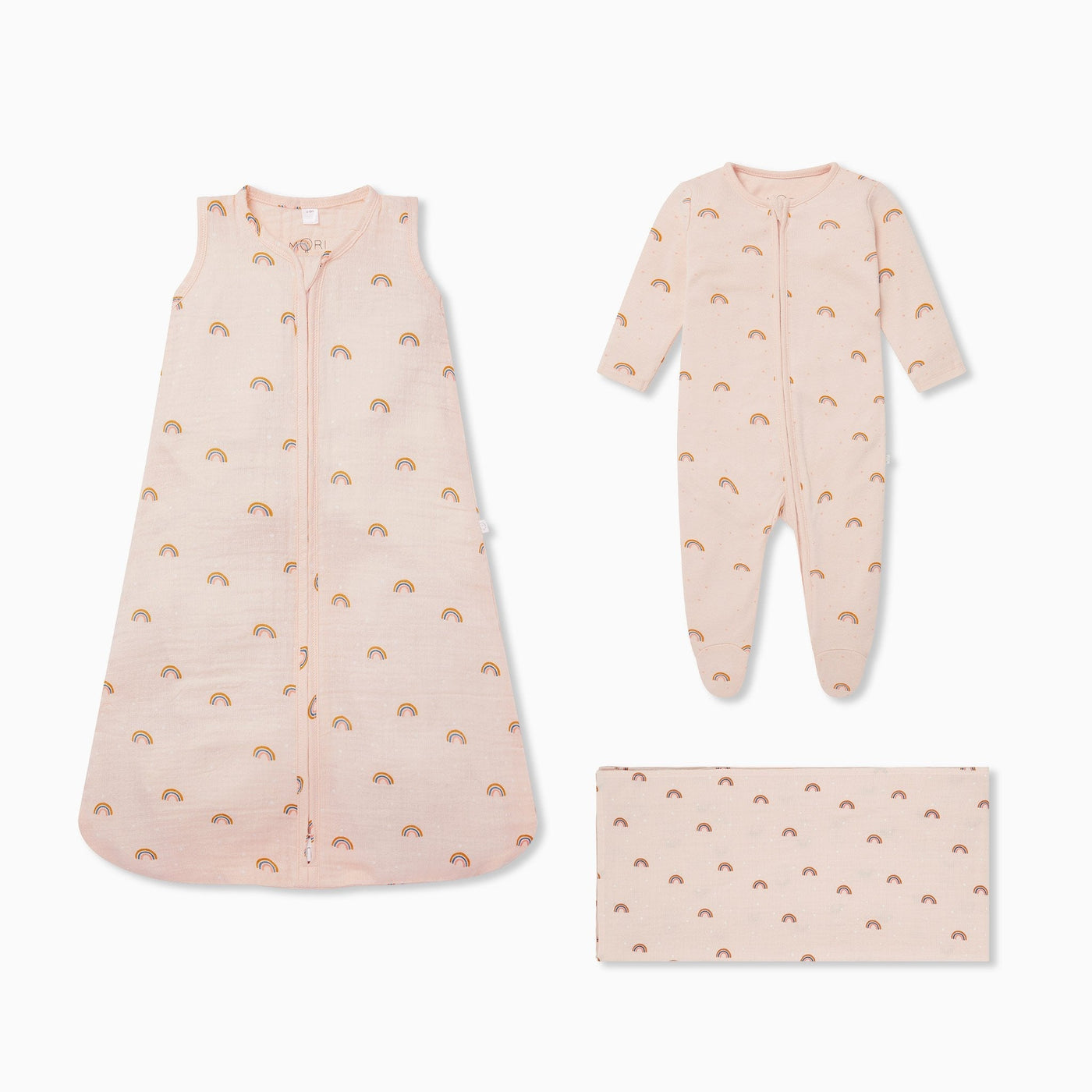 Rainbow Muslin Bedtime Set 0.5 TOG
