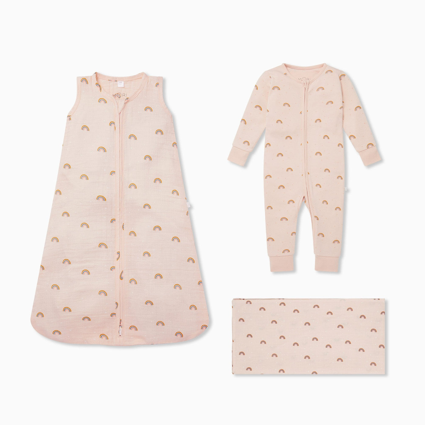 Rainbow Muslin Bedtime Set 0.5 TOG