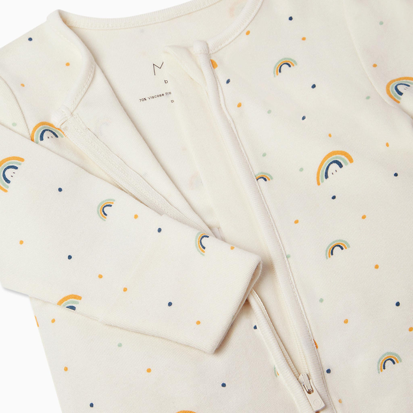 Rainbow Zip-Up Sleepsuit