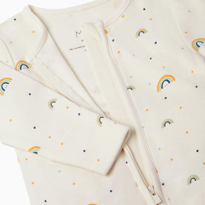 Rainbow Zip-Up Sleepsuit