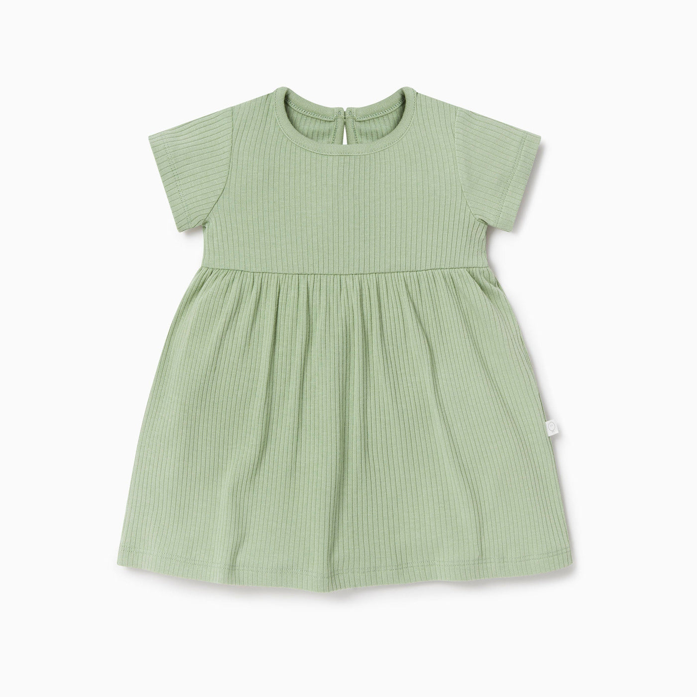 Ribbed Short Sleeve Dress