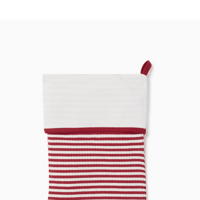Ruby Stripe Ribbed Stocking
