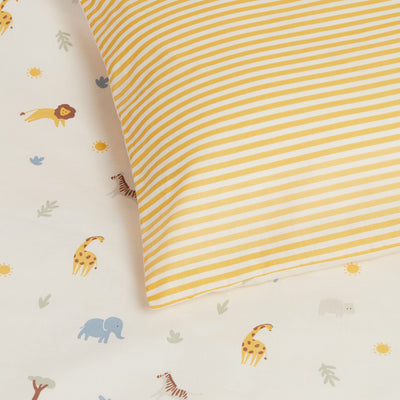 Safari Reversible Toddler Duvet Cover Set